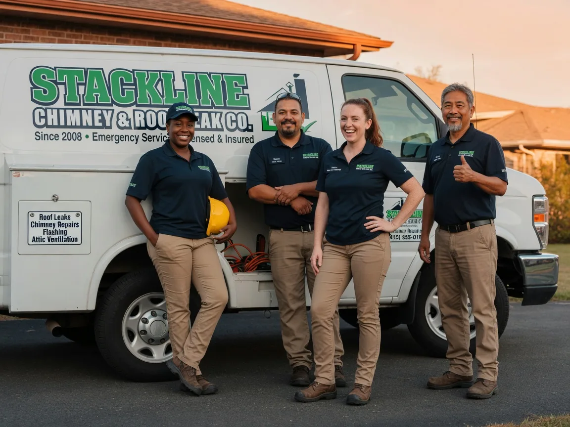 Chimney flashing repair company in Etowah, NC